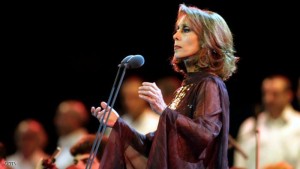 Lebanese diva Fairuz performs at the ann